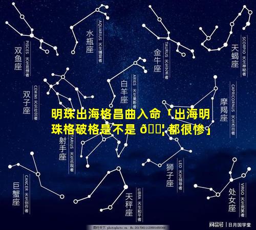 明珠出海格昌曲入命「出海明珠格破格是不是 🐦 都很惨」